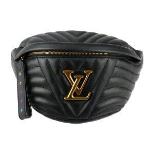 Louis Vuitton Wave bum bag waist calf leather Black Quilted body